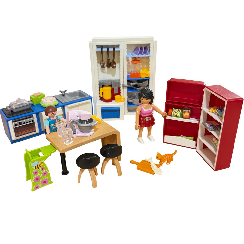 Playmobil 70206 Family Dollhouse Kitchen Accessories Playset